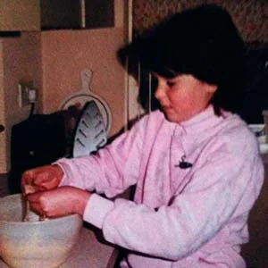 Stephanie catering at an early age