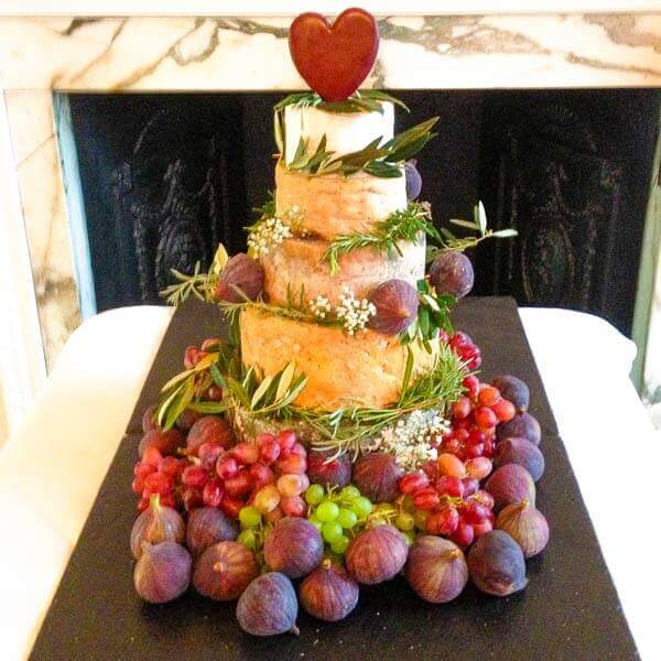 Wedding Cake made of cheese